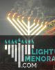 12 ft LED Light Up Menorah - jewish Chanukkah decorative candles